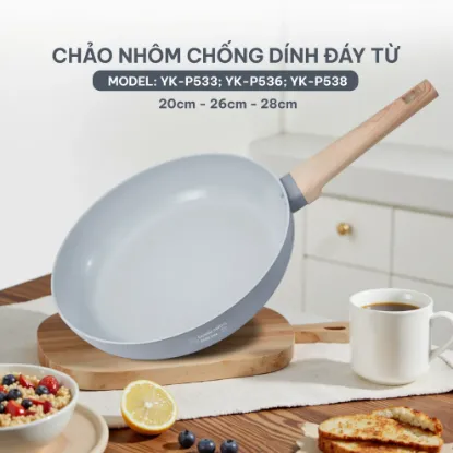 Ảnh của CHẢO NHÔM CHỐNG DÍNH ĐÁY TỪ YOAKE