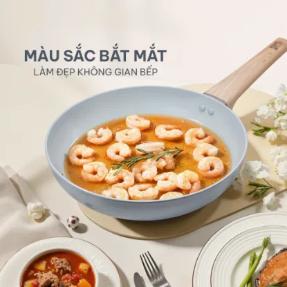 Ảnh của CHẢO NHÔM CHỐNG DÍNH ĐÁY TỪ YOAKE