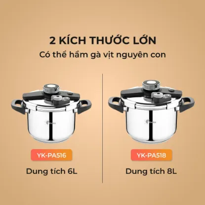 Ảnh của NỒI ÁP SUẤT INOX YOAKE YK-PA516; YK-PA518