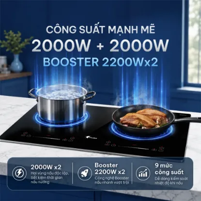 Ảnh của BẾP TỪ ĐÔI YOAKE YK-IC955