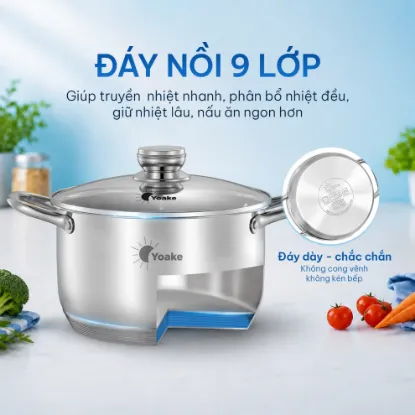 Ảnh của BỘ NỒI ĐÁY TỪ YOAKE YK-SP365