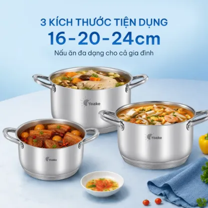 Ảnh của BỘ NỒI ĐÁY TỪ YOAKE YK-SP365