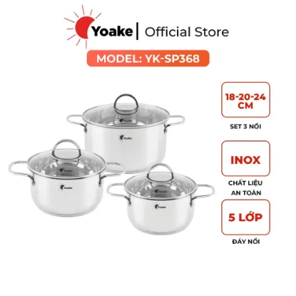 Ảnh của BỘ NỒI ĐÁY TỪ YOAKE YK-SP368